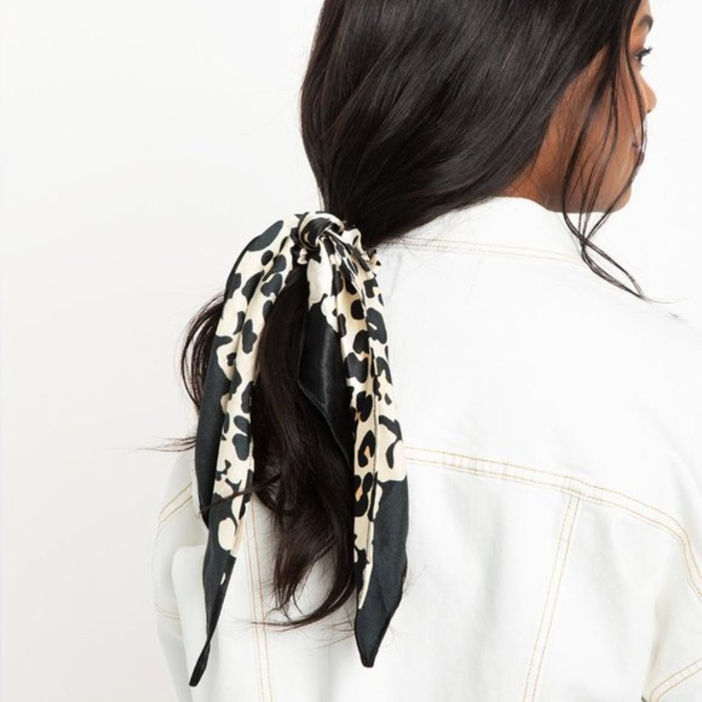 🐆 NEW Eloquii Leopard Print Scrunchie with Scarf